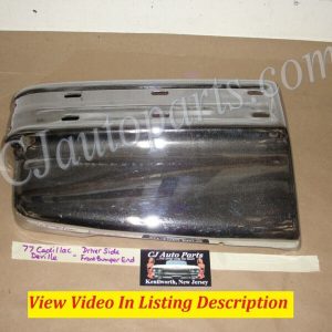 OEM 1977 1978 1979 Cadillac Deville Fleetwood LEFT DRIVER SIDE FRONT BUMPER END CORNER #1616190